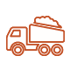 mining work truck icon